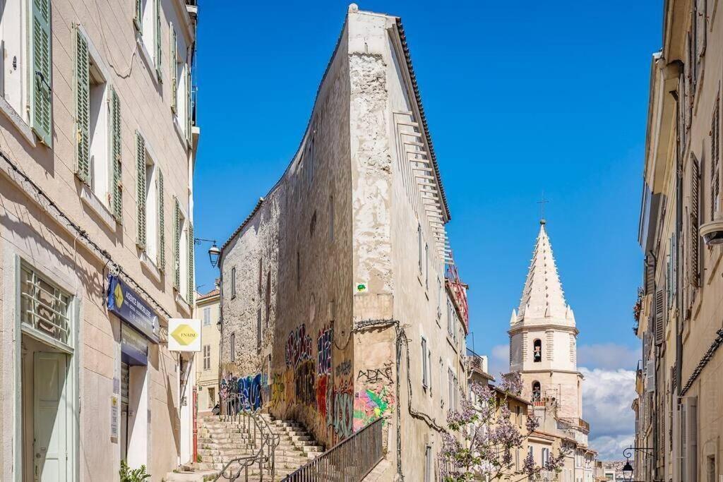 Appartement 5*, Climatise, Avec Terrasse Au Quartier Le Panier Marsilia Exterior foto